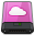 Pink iDisk W Icon 32x32 png